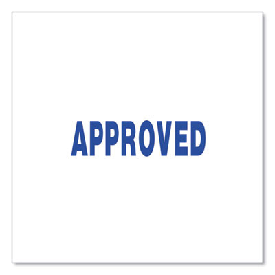 Message Stamp, Approved, Pre-Inked One-Color, Blue