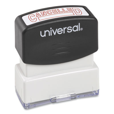 Message Stamp, Cancelled, Pre-Inked One-Color, Red