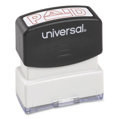 Message Stamp, Paid, Pre-Inked One-Color, Red