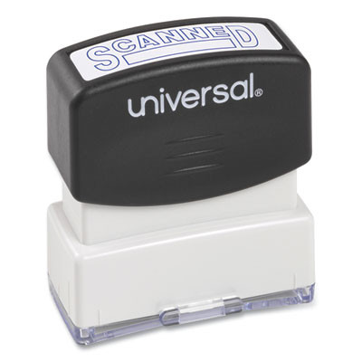 Message Stamp, Scanned, Pre-Inked One-Color, Blue
