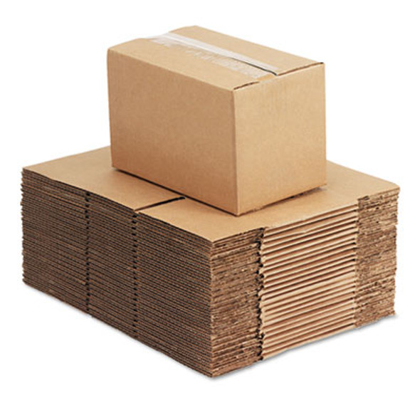 Fixed-Depth Corrugated Shipping Boxes, Regular Slotted Container (Rsc), 6" x 10" x 6", Brown Kraft, 25/Bundle