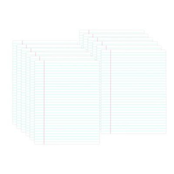 Glue Top Pads, Wide/Legal Rule, (50) White 8.5 x 11 Sheets, Dozen