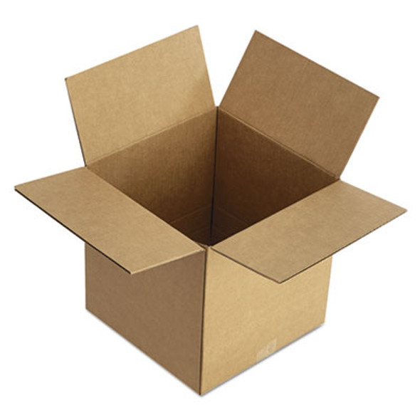 Fixed-Depth Corrugated Shipping Boxes, Regular Slotted Container (Rsc), 12" x 12" x 8", Brown Kraft, 25/Bundle