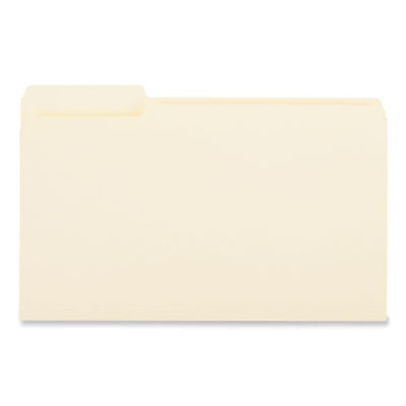 Top Tab File Folders, 1/3-Cut Tabs: Left Position, Legal Size, 0.75" Expansion, Manila, 100/Box