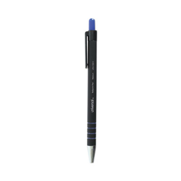 Ballpoint Pen, Retractable, Medium 1 Mm, Blue Ink, Blue Barrel, Dozen