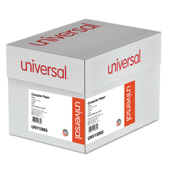 Printout Paper, 1-Part, 20 Lb Bond Weight, 14.88 x 11, White, 2,400/Carton