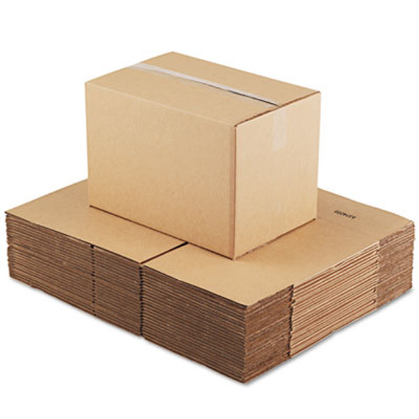 Fixed-Depth Corrugated Shipping Boxes, Regular Slotted Container (Rsc), 12" x 18" x 12", Brown Kraft, 25/Bundle