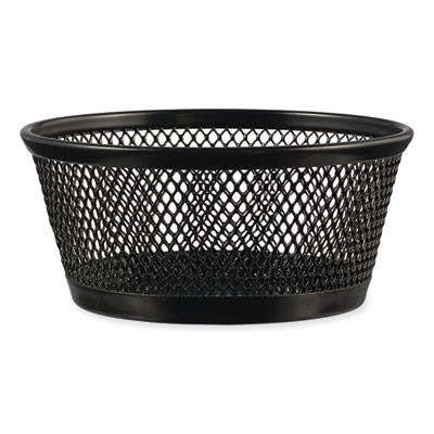 Jumbo Mesh Storage Dish, 4.38" Diameter x 2"h, Black