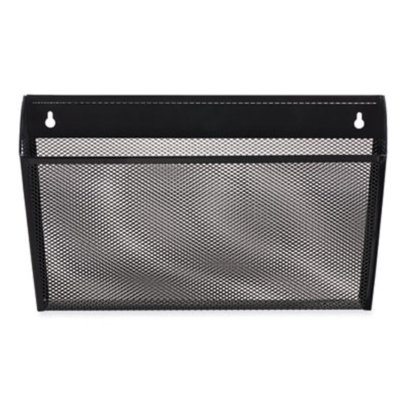 Metal Mesh Wall File, Letter Size, 14" x 3.1" x 8.2", Black