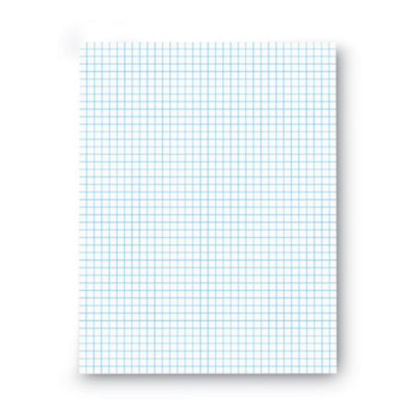 Quadrille-Rule Glue Top Pads, Quadrille Rule (4 Sq/In), 50 White 8.5 X 11 Sheets, Dozen
