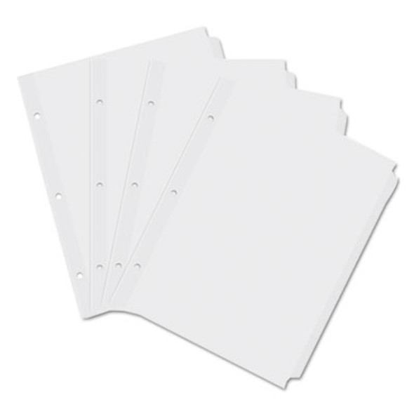 Self-Tab Index Dividers, 5-Tab, 11 X 8.5, White, 36 Sets