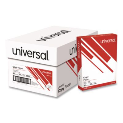 Copy Paper, 92 Bright, 20 Lb Bond Weight, 8.5 x 11, White, 500 Sheets/Ream, 10 Reams/Carton, 40 Cartons/Pallet