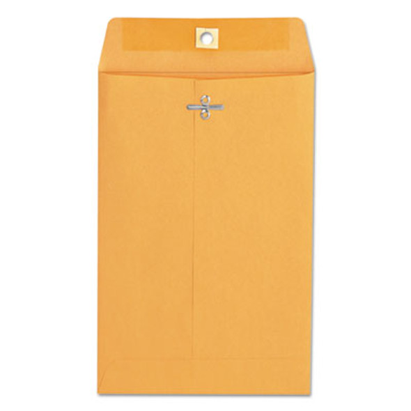 Kraft Clasp Envelope, #55, Square Flap, Clasp/Gummed Closure, 6 x 9, Brown Kraft, 100/Box