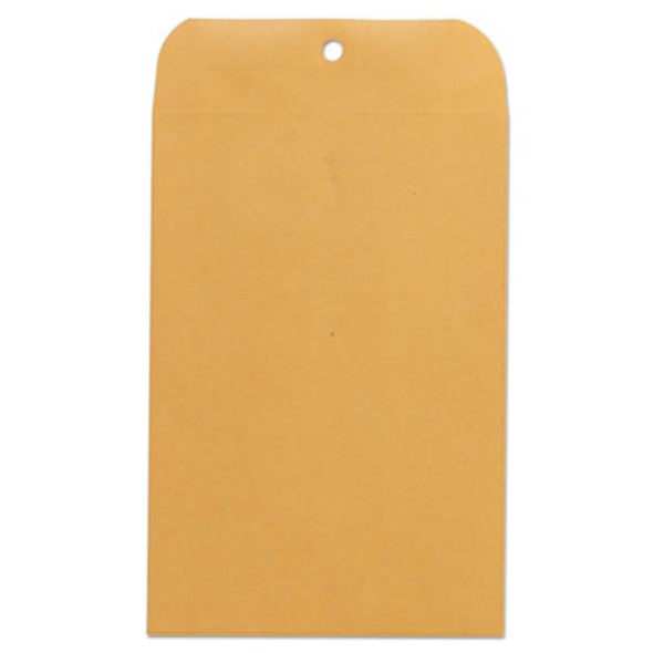 Kraft Clasp Envelope, #63, Square Flap, Clasp/Gummed Closure, 6.5 X 9.5, Brown Kraft, 100/Box