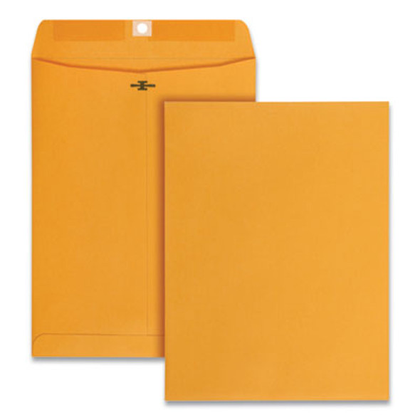 Kraft Clasp Envelope, #90, Square Flap, Clasp/Gummed Closure, 9 x 12, Brown Kraft, 250/Carton