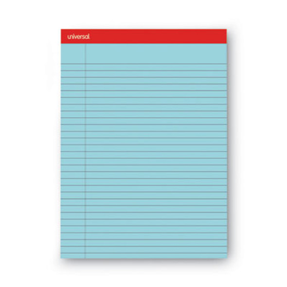 Colored Perforated Ruled Writing Pads, Wide/Legal Rule, 50 Blue 8.5 X 11 Sheets, Dozen