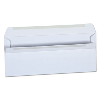 Self-Seal Business Envelope, #10, Square Flap, Self-Adhesive Closure, 4.13 X 9.5, White, 500/Box