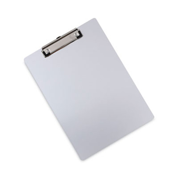 Aluminum Clipboard With Low Profile Clip, 0.5" Clip Capacity, Holds 8.5 x 11 Sheets, Aluminum
