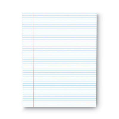 Glue Top Pads, Narrow Rule, (50) White 8.5 x 11 Sheets, Dozen