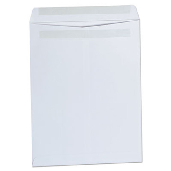 Self-Stick Open End Catalog Envelope, #13 1/2, Square Flap, Self-Adhesive Closure, 10 x 13, White, 100/Box