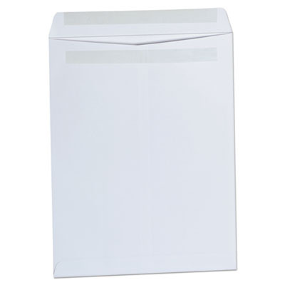 Self-Stick Open End Catalog Envelope, #13 1/2, Square Flap, Self-Adhesive Closure, 10 x 13, White, 100/Box