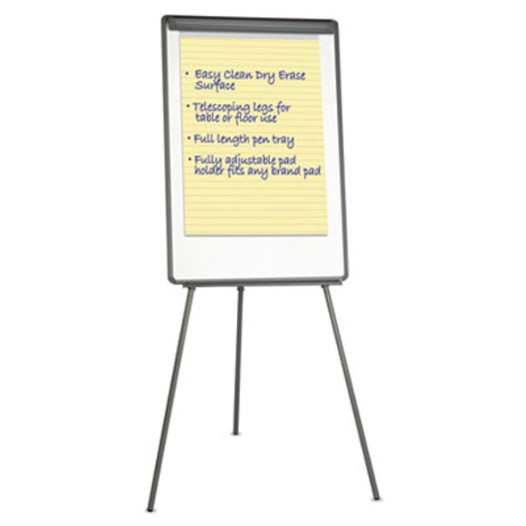 Dry Erase Board With Tripod Easel, 29" x 41", White Surface
