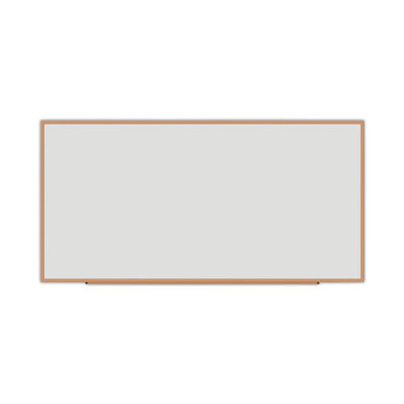 Deluxe Melamine Dry Erase Board, 96" x 48", White Surface, Oak Finished Fiberboard (Mdf) Frame