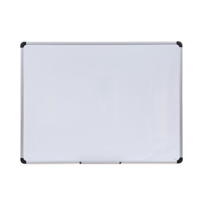 Magnetic Steel Dry Erase Marker Board, 48" x 36", White Surface, Satin Aluminum Frame
