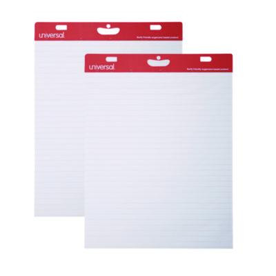Renewable Resource Sugarcane Based Easel Pads, Presentation Format (1" Rule), (50) White 27 x 34 Sheets, 2/Carton