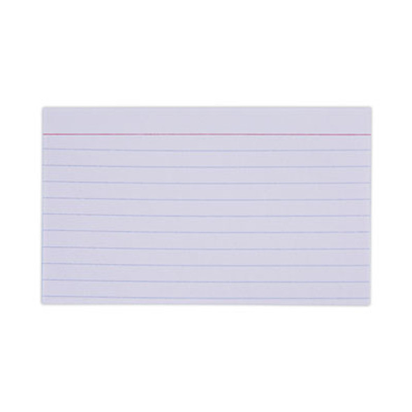 Ruled Index Cards, 3 X 5, White, 100/Pack