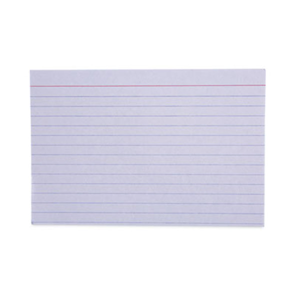 Ruled Index Cards, 4 X 6, White, 100/Pack