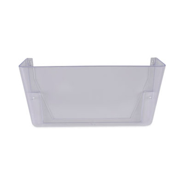 Wall Files, 3 Sections, Letter Size, 13" x 4" x 14", Clear, 3/Set