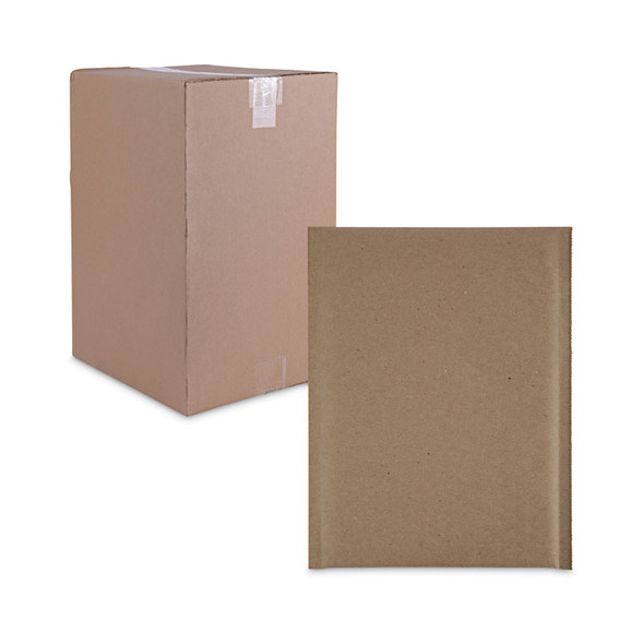 Natural Self-Seal Cushioned Mailer, #0, Barrier Bubble Air Cell Cushion, Self-Adhesive Closure, 6 x 10, Kraft, 200/Carton