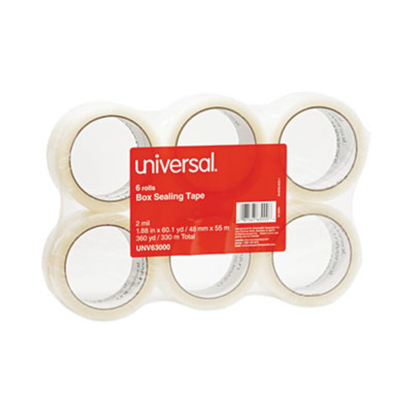 General-Purpose Box Sealing Tape, 3" Core, 1.88" X 60 Yds, Clear, 6/Pack
