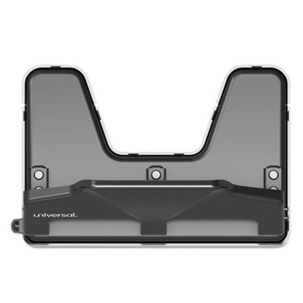 30-Sheet Three-Hole Power Assist Punch, 7 Mm Holes, Black