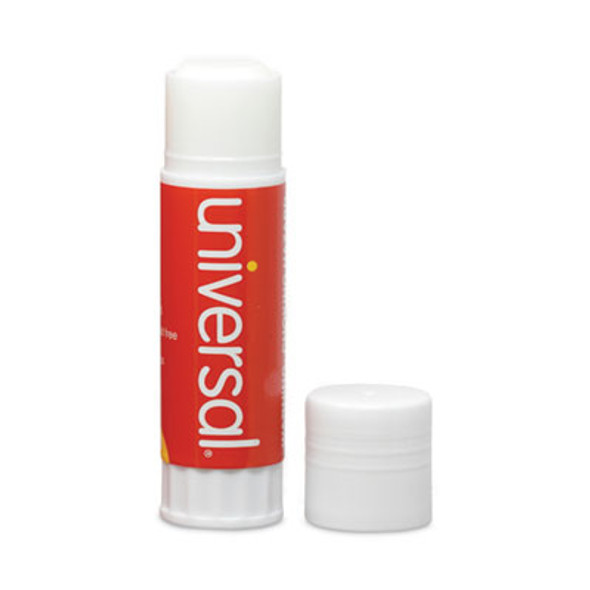 Glue Stick, 1.3 Oz, Applies And Dries Clear, 12/Pack