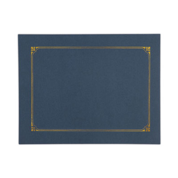 Certificate/Document Cover, 8.5 x 11; 8 x 10; A4, Navy, 6/Pack