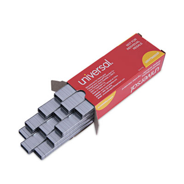 Standard Chisel Point Staples, 0.25" Leg, 0.5" Crown, Steel, 5,000/Box, 5 Boxes/Pack, 25,000/Pack