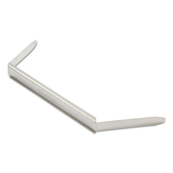Two-Piece Two-Prong Paper Fastener Bases, 1" Capacity, 2.75" Center To Center, Silver, 100/Box