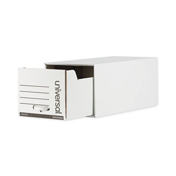 Heavy-Duty Storage Drawers, Letter Files, 14" X 25.5" X 11.5", White, 6/Carton