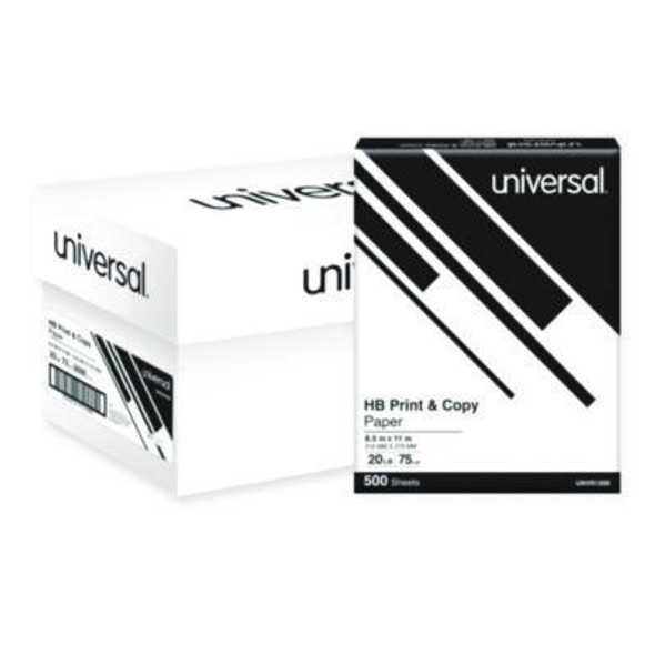 High-Bright Multipurpose Paper, 20 Lb Bond Weight, 8.5 x 11, White, 500 Sheets/Ream, 10 Reams/Carton, 40 Cartons/Pallet