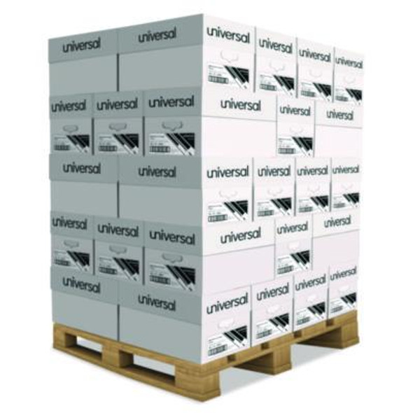 High-Bright Multipurpose Paper, 20 Lb Bond Weight, 8.5 x 11, White, 500 Sheets/Ream, 10 Reams/Carton, 40 Cartons/Pallet