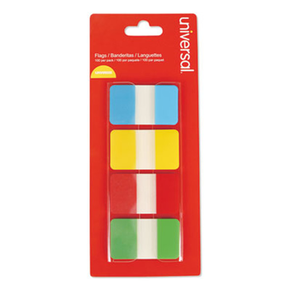 Self Stick Index Tab, 1", Assorted Colors, 100/Pack