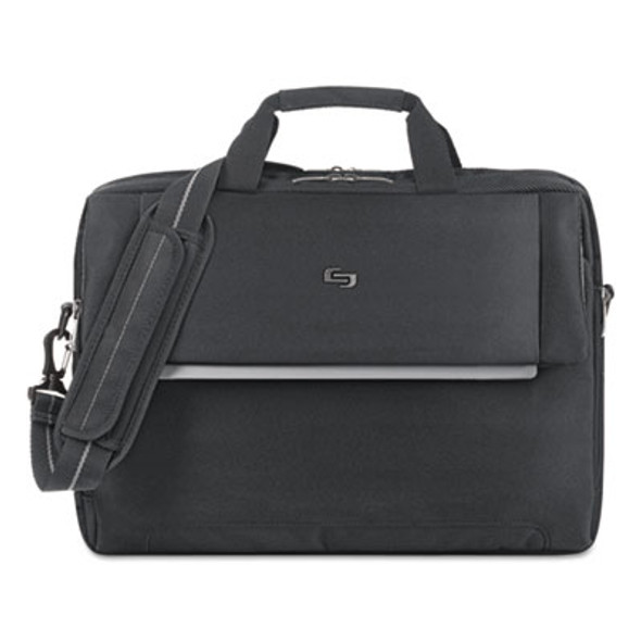Urban Briefcase, Fits Devices Up To 17.3", Polyester, 16.5 x 3 x 11, Black
