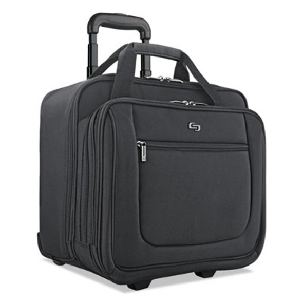 Classic Rolling Case, Fits Devices Up To 17.3", Polyester, 17.5 x 9 x 14, Black