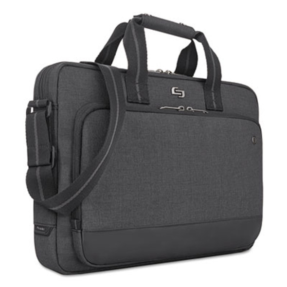 Urban Slimbrief, Fits Devices Up To 15.6", Polyester, 16" x 3" x 11.5", Gray