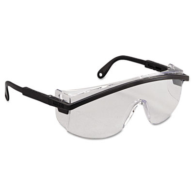 Astrospec 3000 Eyewear S135, Black Half Frame Otg, Clear Single Lens