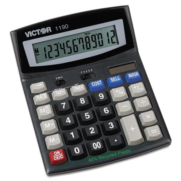 1190 Executive Desktop Calculator, 12-Digit Lcd