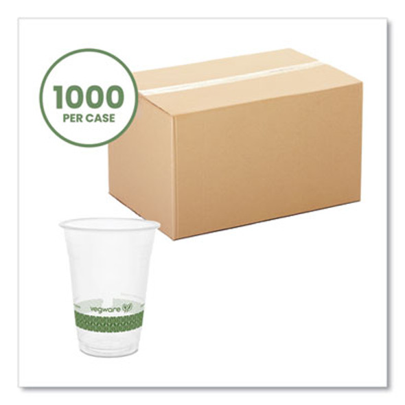 96-Series Cold Cup, 16 Oz, Plastic, Clear/Green, 1,000/Carton