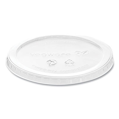 Round Deli Pot Lids, Compostable, For 8 Oz To 32 Oz Deli Containers, Clear, Plastic, 500/Carton